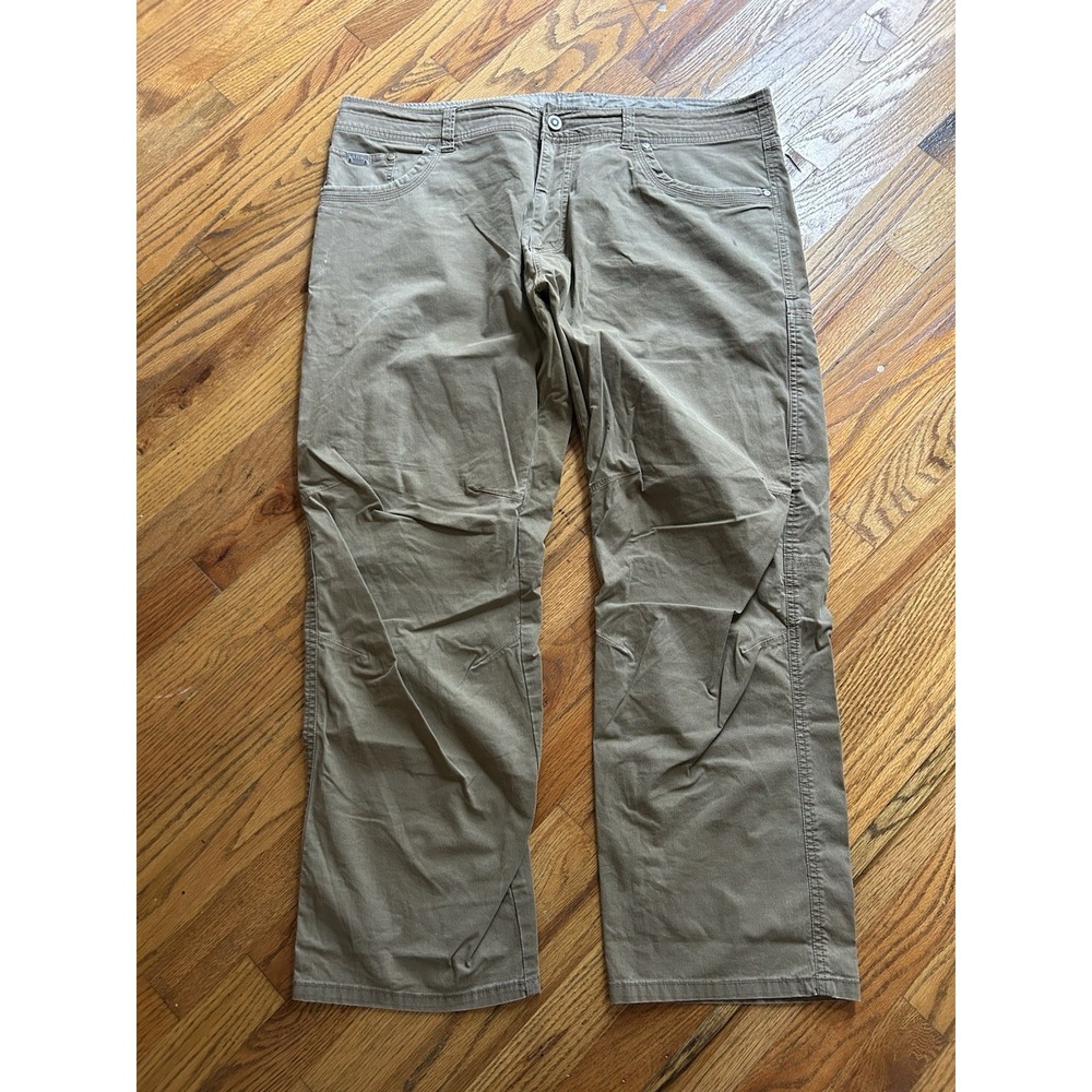 Kuhl Mens Revolvr Hiking Pants Brown Size 40x30 Vintage Patina Dye Outdoors Gorp